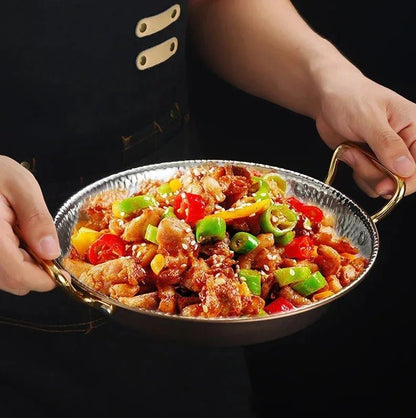 Stainless Steel Nonstick Frying Pan Spanish Paella Pan - Techmanistan in Pakistan