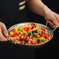 Stainless Steel Nonstick Frying Pan Spanish Paella Pan - Techmanistan in Pakistan