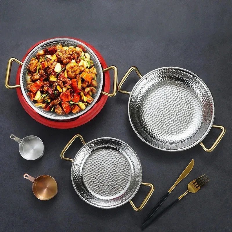 Stainless Steel Nonstick Frying Pan Spanish Paella Pan - Techmanistan in Pakistan