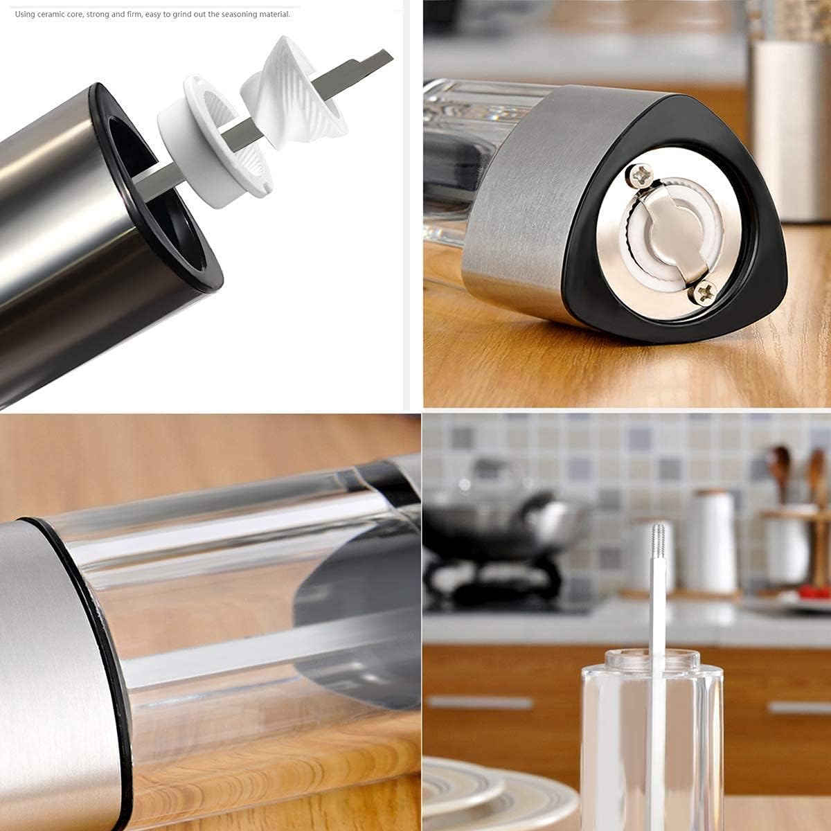 Stainless Steel Salt and Pepper Mill Grinder (1 Piece) - Techmanistan in Pakistan