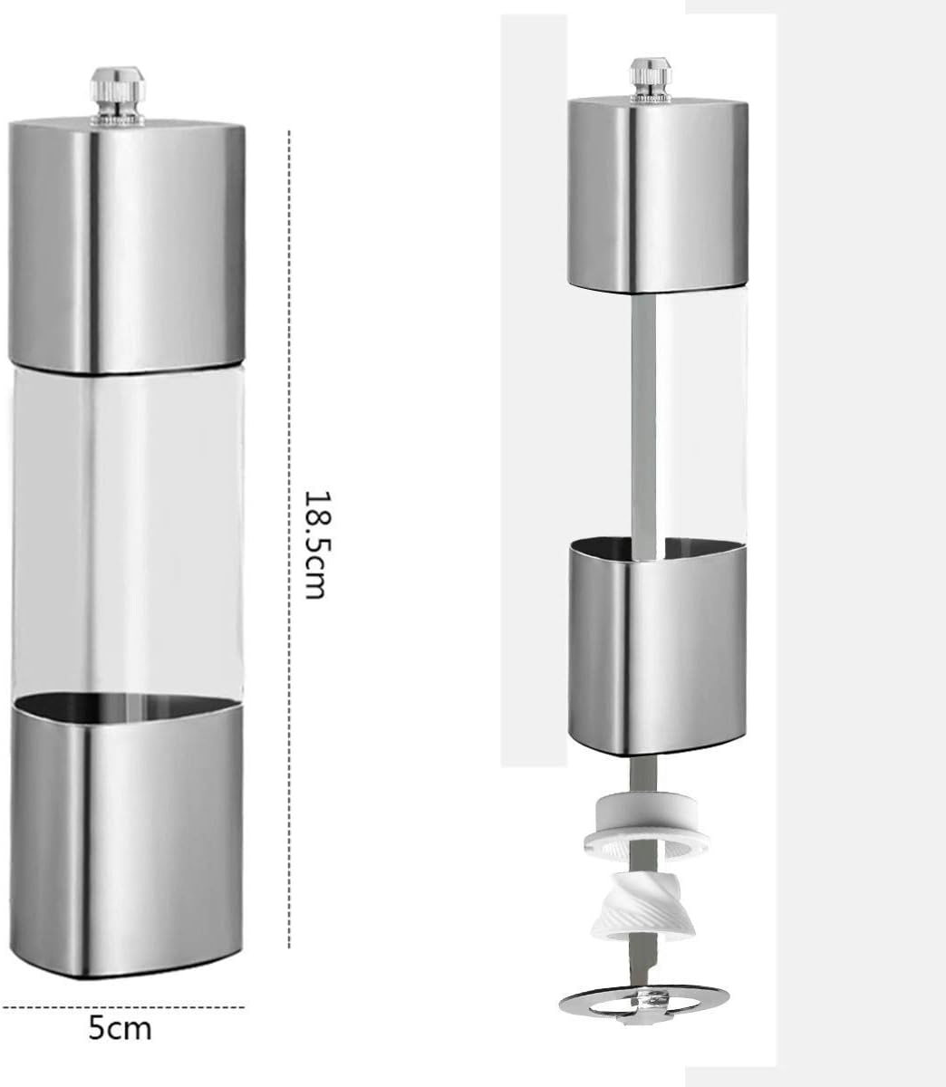 Stainless Steel Salt and Pepper Mill Grinder (1 Piece) - Techmanistan in Pakistan