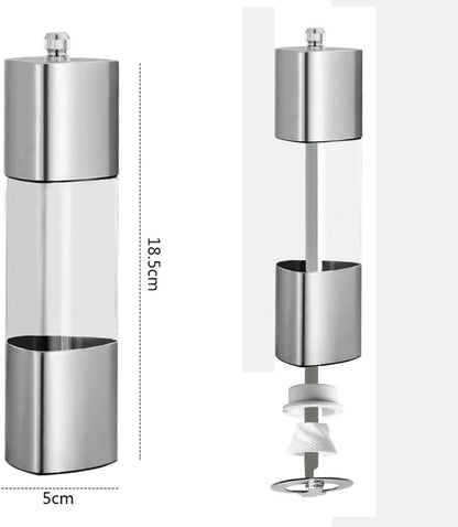 Stainless Steel Salt and Pepper Mill Grinder (1 Piece) - Techmanistan in Pakistan