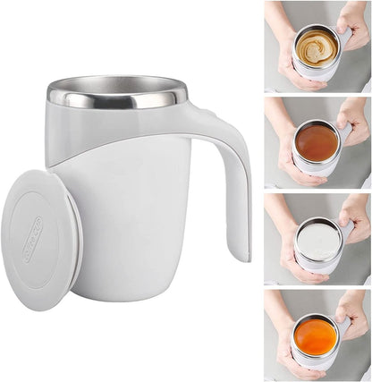 Stainless Steel Self Stirring Mug - Techmanistan in Pakistan