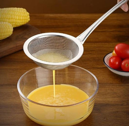 Stainless Steel Strainer Ladle Fried Food Oil Strainer - Techmanistan in Pakistan