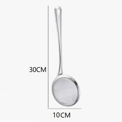 Stainless Steel Strainer Ladle Fried Food Oil Strainer - Techmanistan in Pakistan