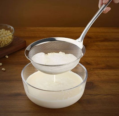 Stainless Steel Strainer Ladle Fried Food Oil Strainer - Techmanistan in Pakistan