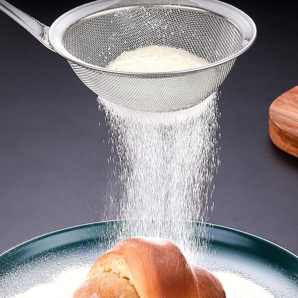 Stainless Steel Strainer Ladle Fried Food Oil Strainer - Techmanistan in Pakistan