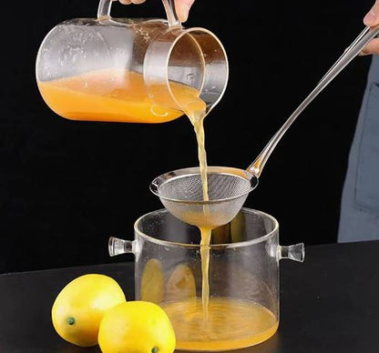 Stainless Steel Strainer Ladle Fried Food Oil Strainer - Techmanistan in Pakistan