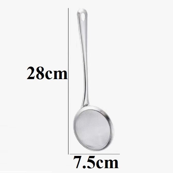 Stainless Steel Strainer Ladle Fried Food Oil Strainer - Techmanistan in Pakistan