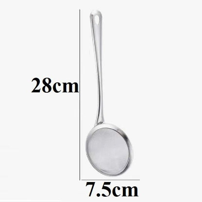 Stainless Steel Strainer Ladle Fried Food Oil Strainer - Techmanistan in Pakistan