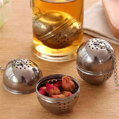 Stainless Steel Tea Infuser With Hanging Chain - Techmanistan in Pakistan