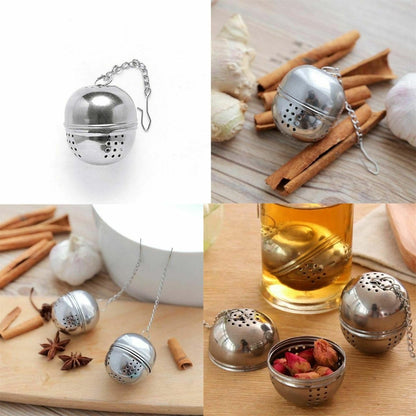 Stainless Steel Tea Infuser With Hanging Chain - Techmanistan in Pakistan