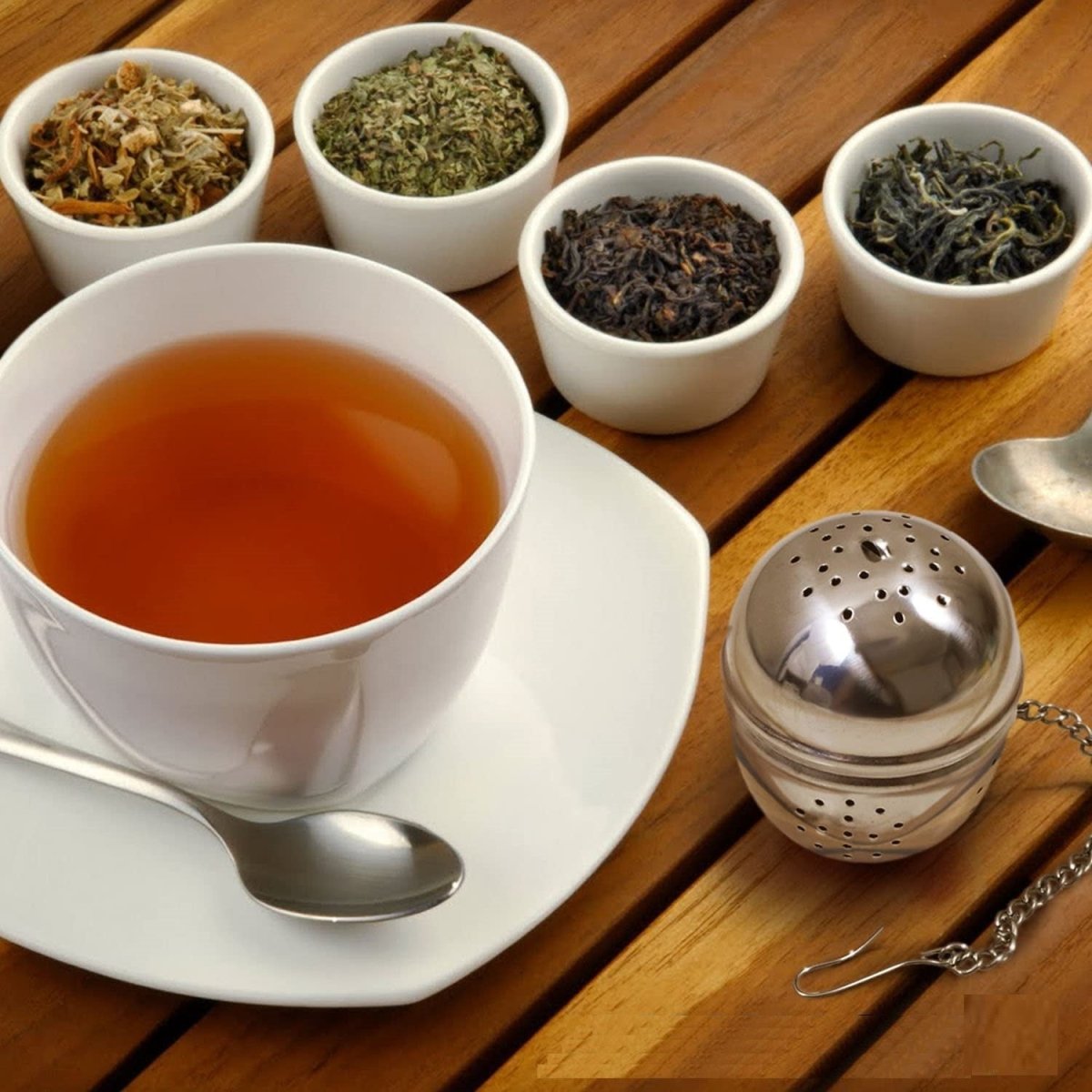 Stainless Steel Tea Infuser With Hanging Chain - Techmanistan in Pakistan