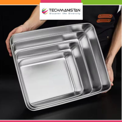 Stainless Steel Toaster Oven Baking Pan - Techmanistan in Pakistan