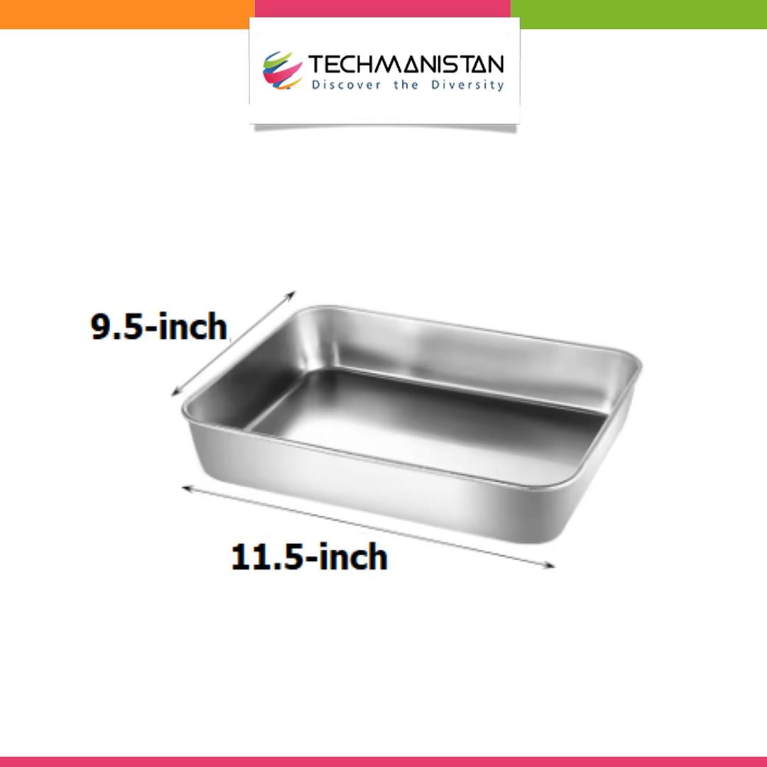 Stainless Steel Toaster Oven Baking Pan - Techmanistan in Pakistan