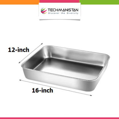 Stainless Steel Toaster Oven Baking Pan - Techmanistan in Pakistan
