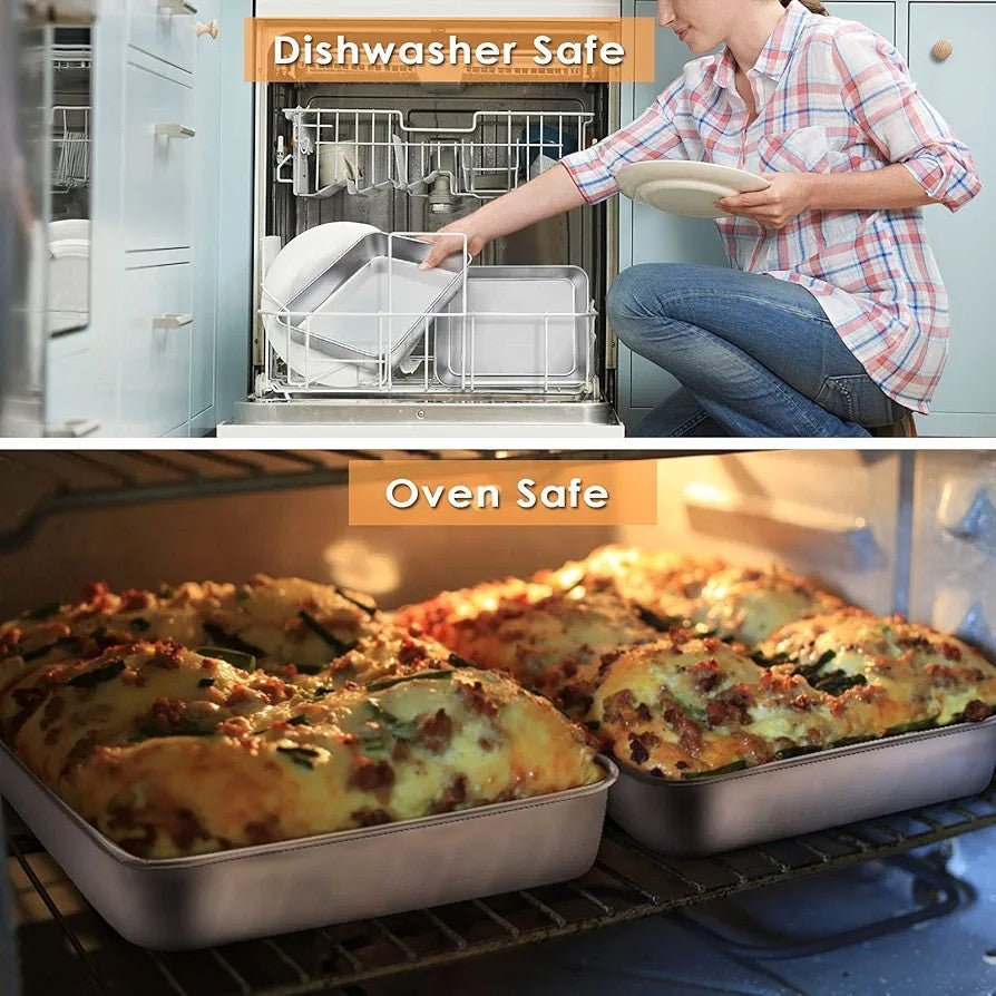 Stainless Steel Toaster Oven Baking Pan - Techmanistan in Pakistan