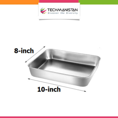 Stainless Steel Toaster Oven Baking Pan - Techmanistan in Pakistan