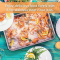 Stainless Steel Toaster Oven Baking Pan - Techmanistan in Pakistan