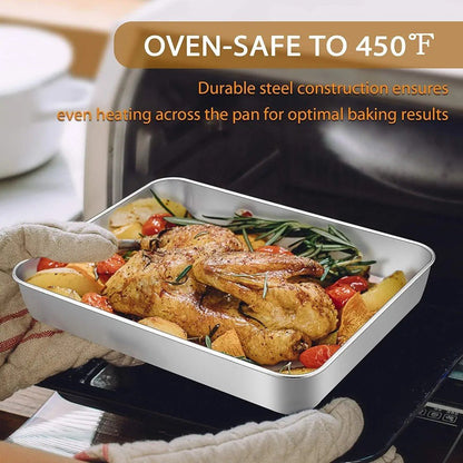 Stainless Steel Toaster Oven Baking Pan - Techmanistan in Pakistan