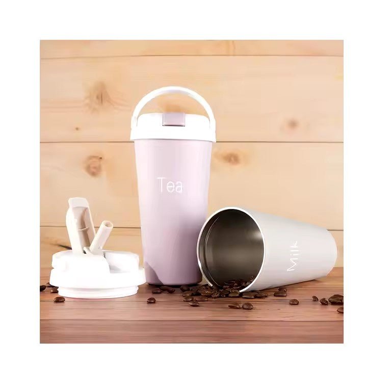 Stainless Steel Tumbler with Straw and Lids - Techmanistan in Pakistan