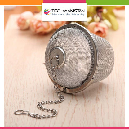 Stainless Steel Twist Lock Mesh Tea Infuser - Techmanistan in Pakistan