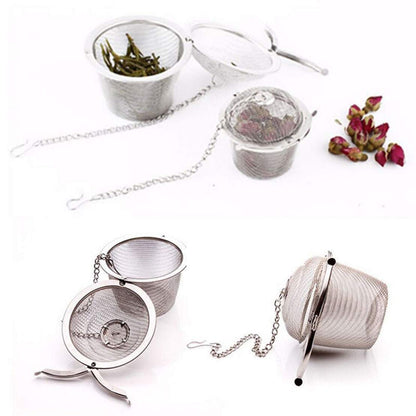 Stainless Steel Twist Lock Mesh Tea Infuser - Techmanistan in Pakistan