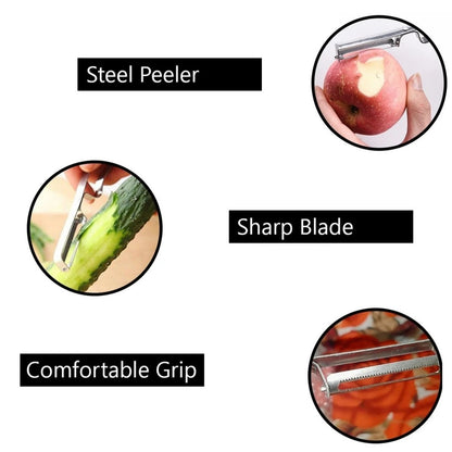 Stainless Steel Vegetable Knife Peeler - Techmanistan in Pakistan