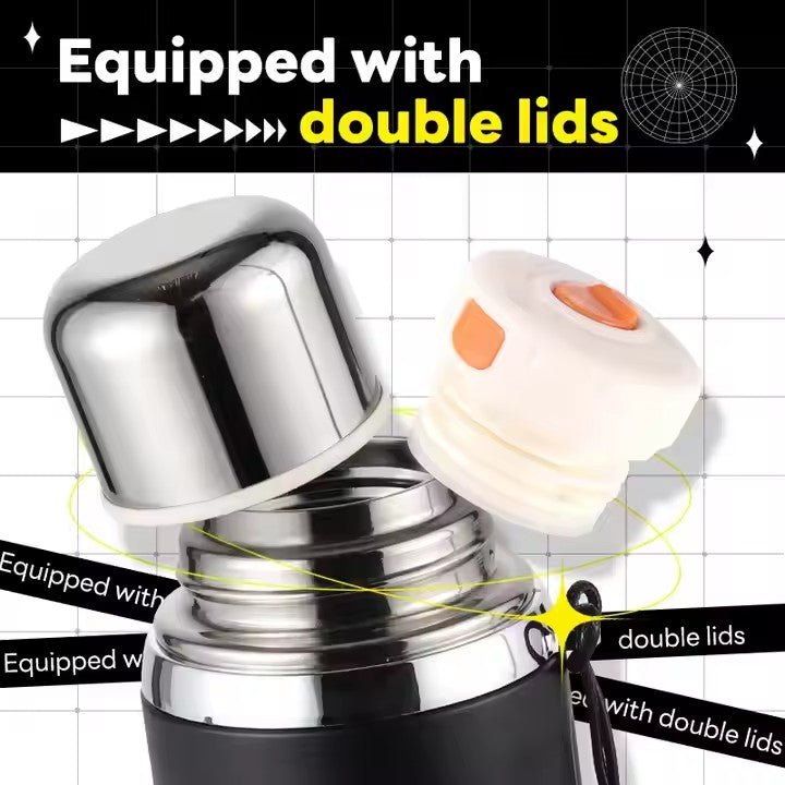 Stainless Steel Water Bottle Vacuum Flask (800ml) - Techmanistan in Pakistan