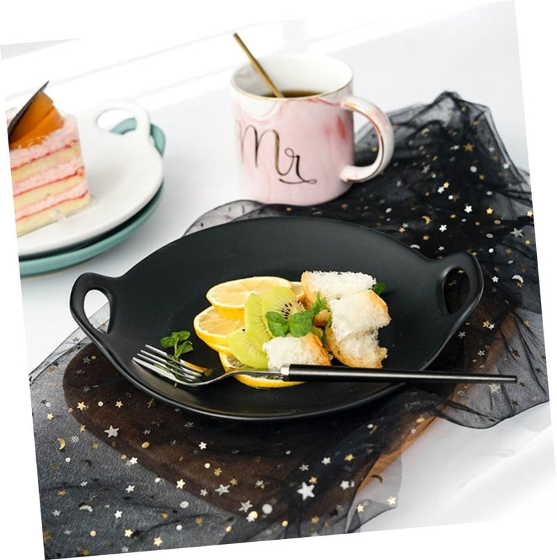 Stoneware Food Serving Tray with Handle - Techmanistan in Pakistan