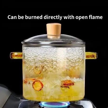 Stovetop Glass Cooking Pot with Lid - Techmanistan in Pakistan