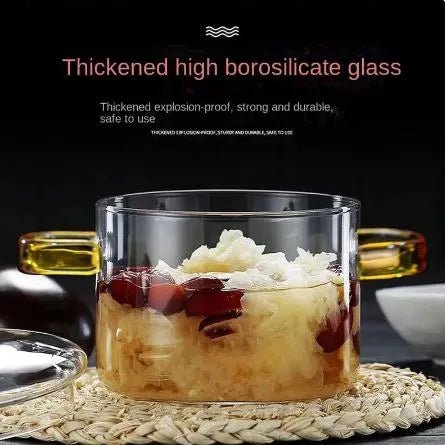 Stovetop Glass Cooking Pot with Lid - Techmanistan in Pakistan