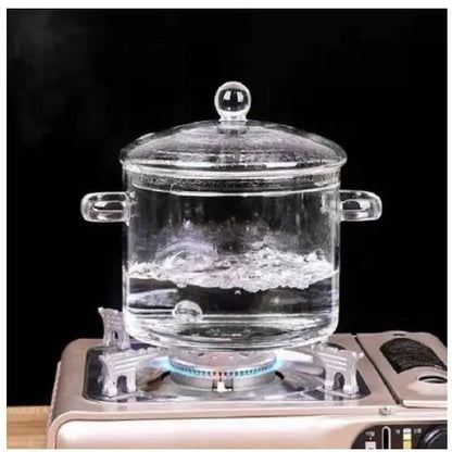 Stovetop Glass Cooking Pot with Lid - Techmanistan in Pakistan