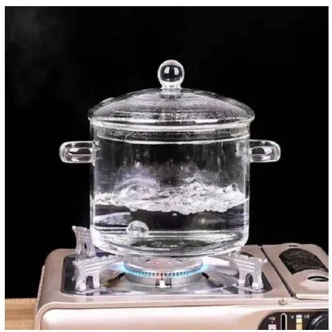 Stovetop Glass Cooking Pot with Lid - Techmanistan in Pakistan