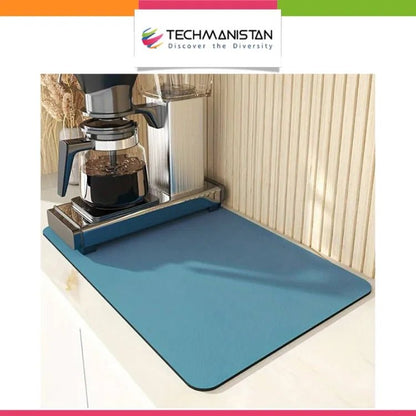 Super Absorbent Anti Slip Kitchen Counter Top Mat - Random Colors - Techmanistan in Pakistan