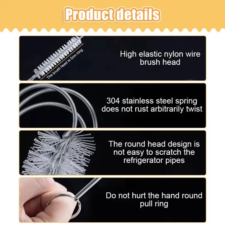 Techmanistan 1M Extra Long Flexible Tube Pipe Cleaner Brush Fridge Cleaning Tool - Techmanistan in Pakistan