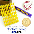 Techmanistan Fondant Cake Alphabet Letter Number Cookies Biscuit Stamp Embosser Mold Cutter, Mini Alphabet Letter Number Biscuit Cookie Cutter Press Stamp, Make Any Message Set, Cookie Stamp Mold - Techmanistan in Pakistan