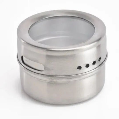 Techmanistan Magnetic Spice Tins with Rack Triangular Storage Jar with Holder - Techmanistan in Pakistan