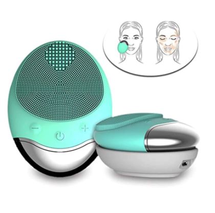 Techmanistan Multifunctional Wireless Silicone Facial Cleaning Brush, Soft Silicone Waterproof Face Cleaner Bamboo Charcoal Facial Cleaner - Techmanistan in Pakistan