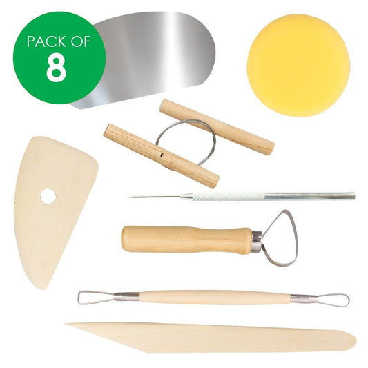 Techmanistan Pack of 8 - Pottery Tool Kit - Techmanistan in Pakistan