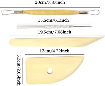 Techmanistan Pack of 8 - Pottery Tool Kit - Techmanistan in Pakistan