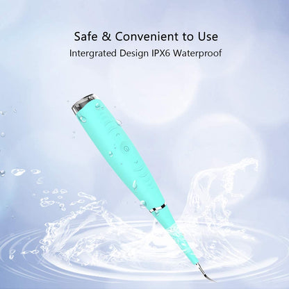 Teeth Cleaning Kit,5 - Working - Level Household Cleaner Brush Whitener Flossers USB Rechargeable Electric Food Scraper - Techmanistan in Pakistan