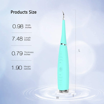 Teeth Cleaning Kit,5 - Working - Level Household Cleaner Brush Whitener Flossers USB Rechargeable Electric Food Scraper - Techmanistan in Pakistan