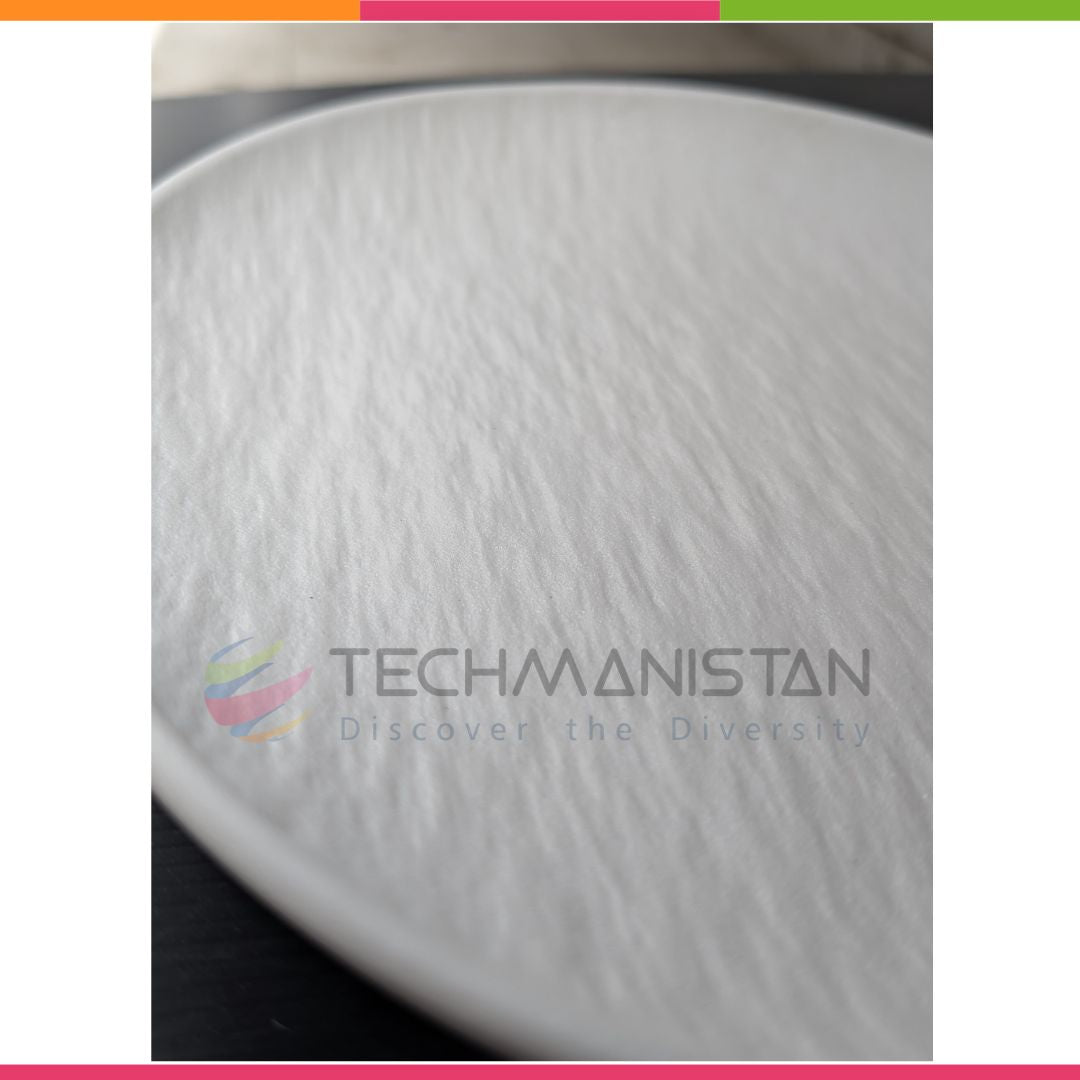 Textured Stoneware Oval Serving Plate - Techmanistan in Pakistan