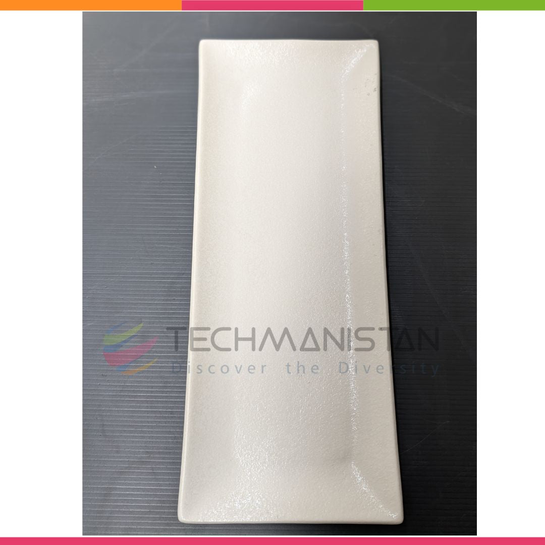 Textured Stoneware Rectangular Serving Plate - Techmanistan in Pakistan