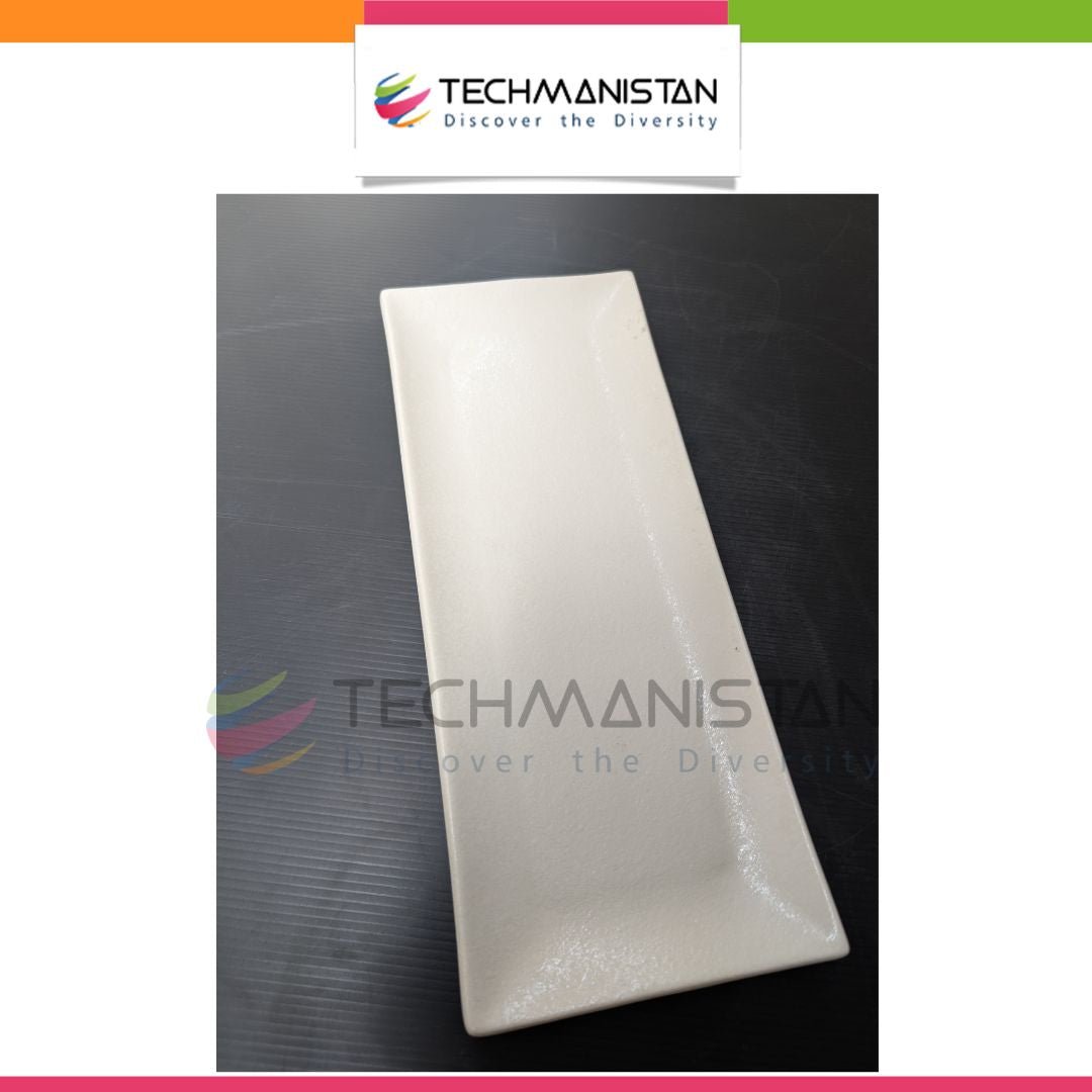 Textured Stoneware Rectangular Serving Plate - Techmanistan in Pakistan