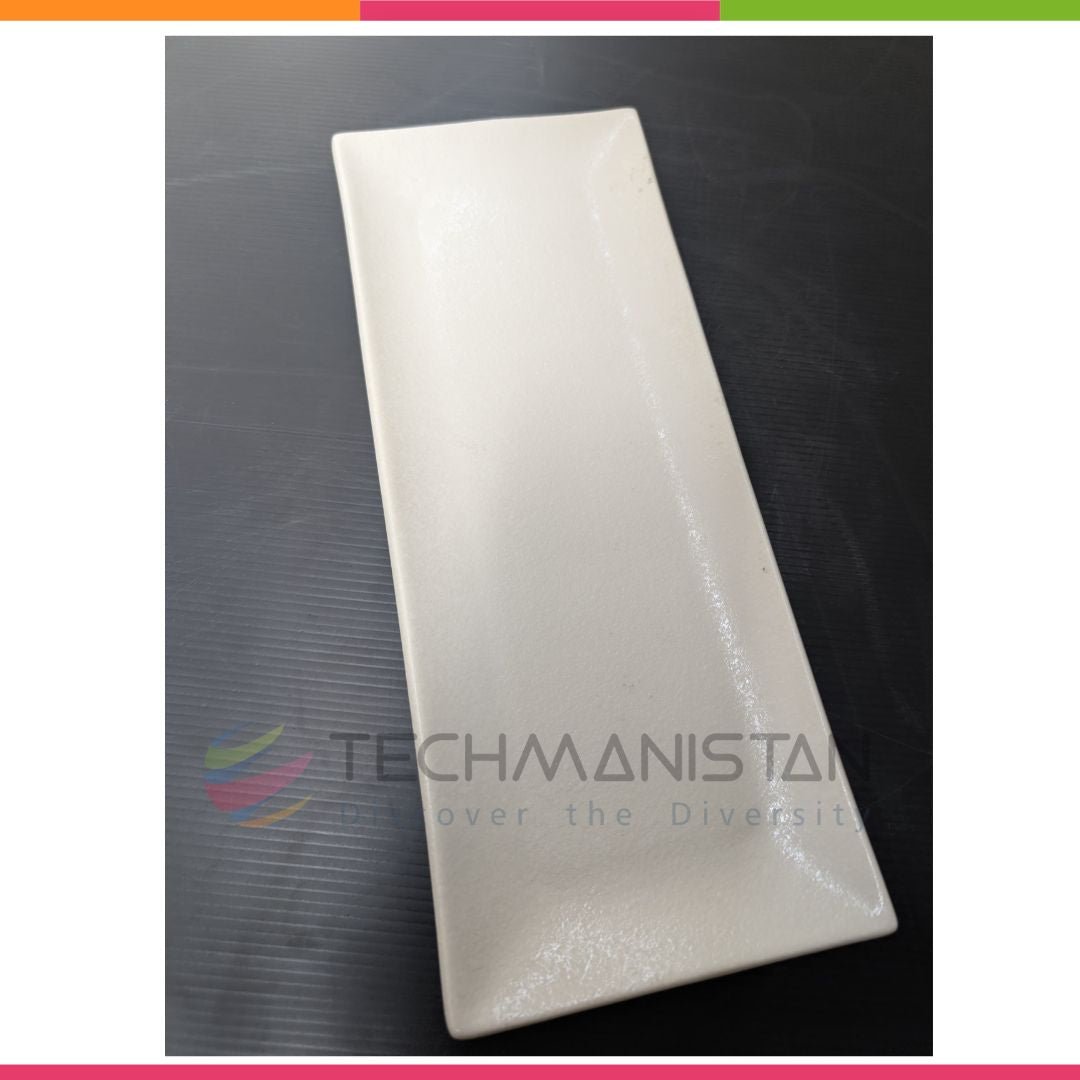 Textured Stoneware Rectangular Serving Plate - Techmanistan in Pakistan