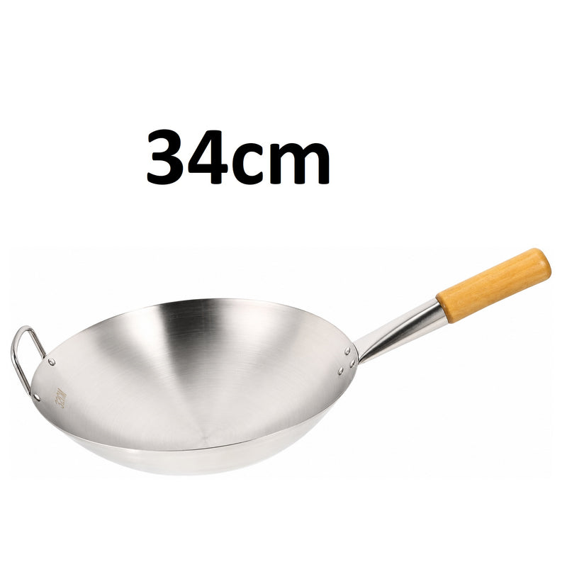 Stainless Steel Wok Pan Stir Fry Pan