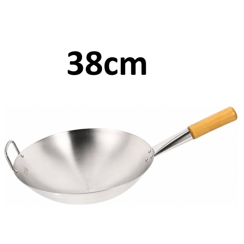 Stainless Steel Wok Pan Stir Fry Pan