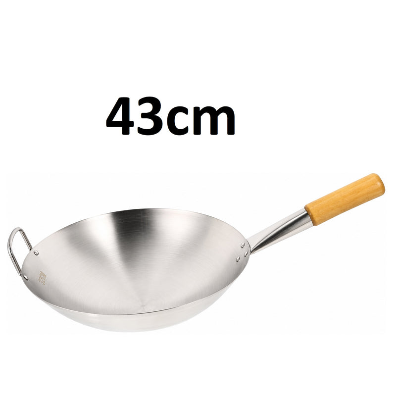 Stainless Steel Wok Pan Stir Fry Pan